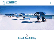 Tablet Screenshot of destinrealty.com